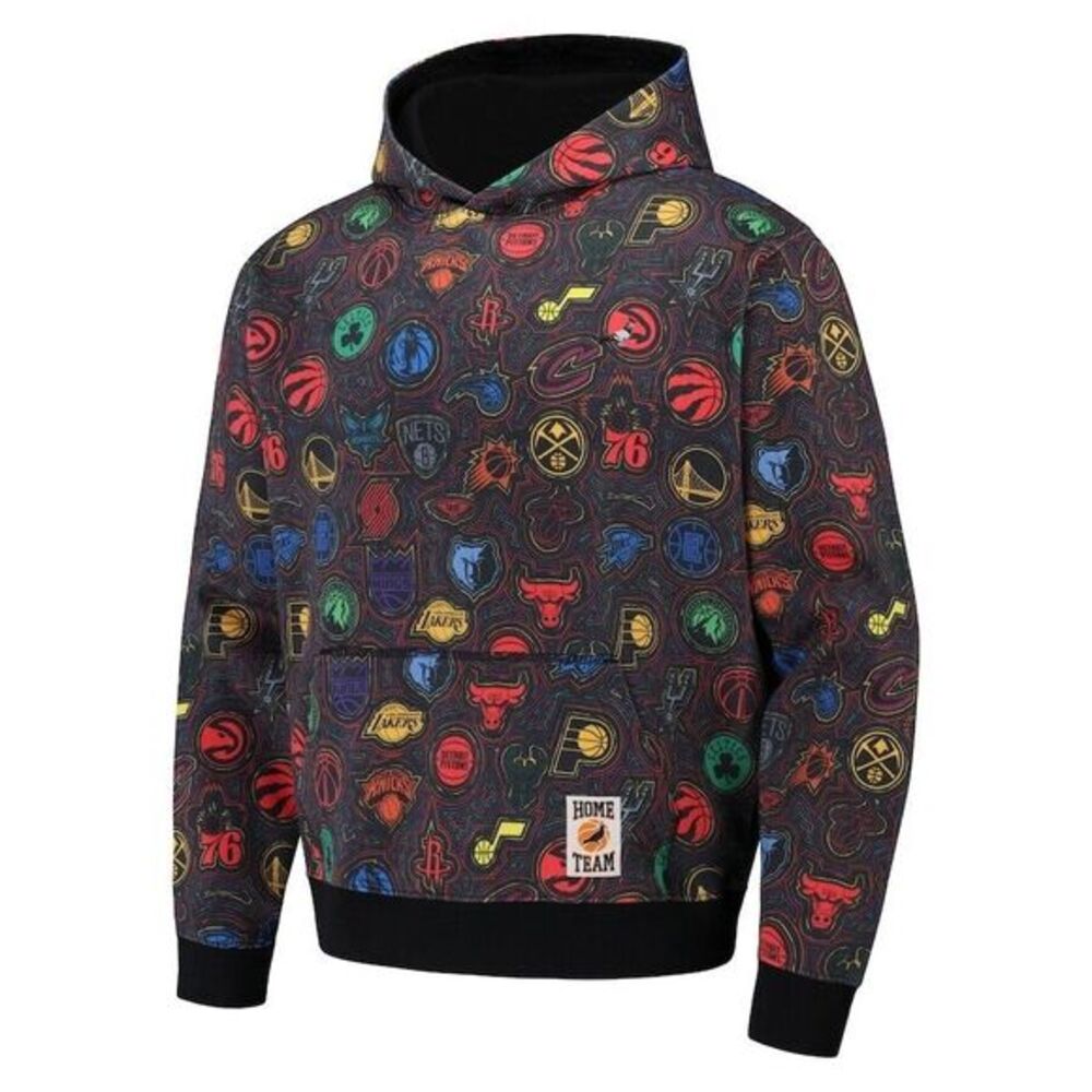 NBA x Staple All Teams‎ Fusion Fleece Pullover Hoodie Black Sz Large